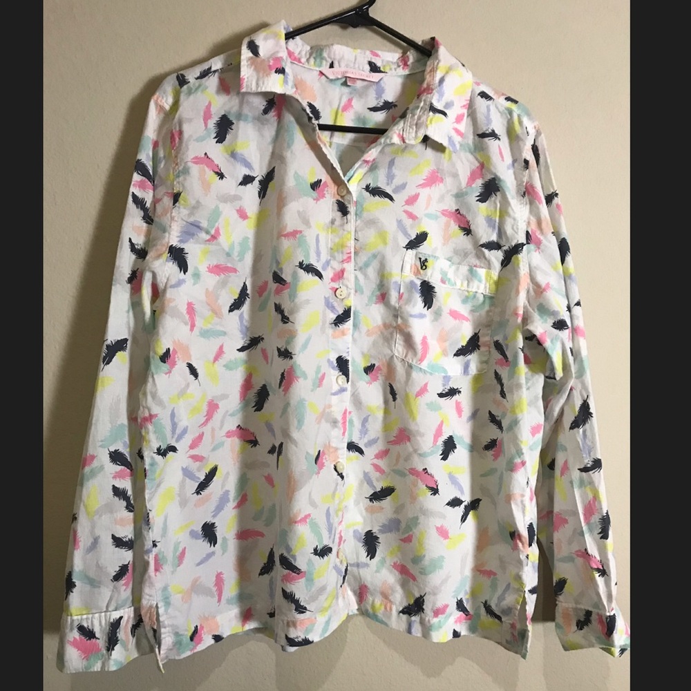 Victoria’s Secret feather pajama top (L)
